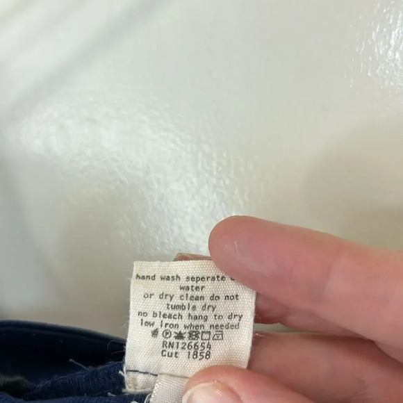 L’Agence - Chino Mid-Rise Shorts - Size 8, Navy Blue - Picture 16 of 16